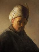 REMBRANDT Harmenszoon van Rijn Old man with turban oil painting reproduction